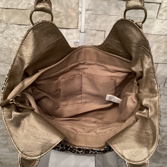 Minicci Leopard Print Satchel Handbag - Picture 10 of 14